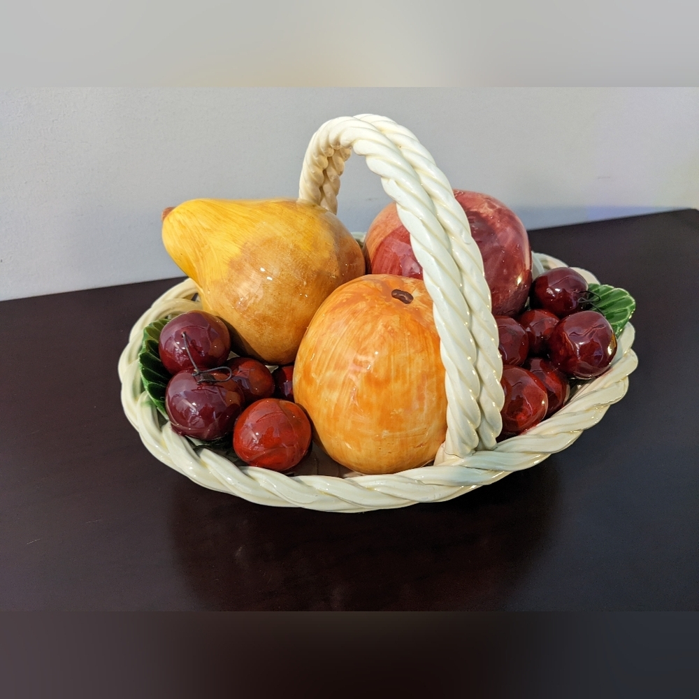 Italian ceramic fruit bowl